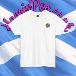 Haggis Poo Breast Printed Graphic Tee — Scottish Novelty Logo T-Shirt