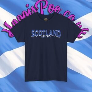 Scotland Retro Text Tee — Scottish Pride T-Shirt