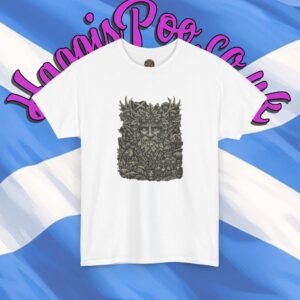 Green Man Woodland Face T-Shirt — Mythic Scottish Nature Graphic Tee