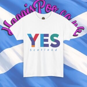 Scottish Pride Unisex Tee, YES Scotland Support Shirt, Independence Movement Top, Heavy Cotton T-Shirt, Scottish Nationalism Clothing
