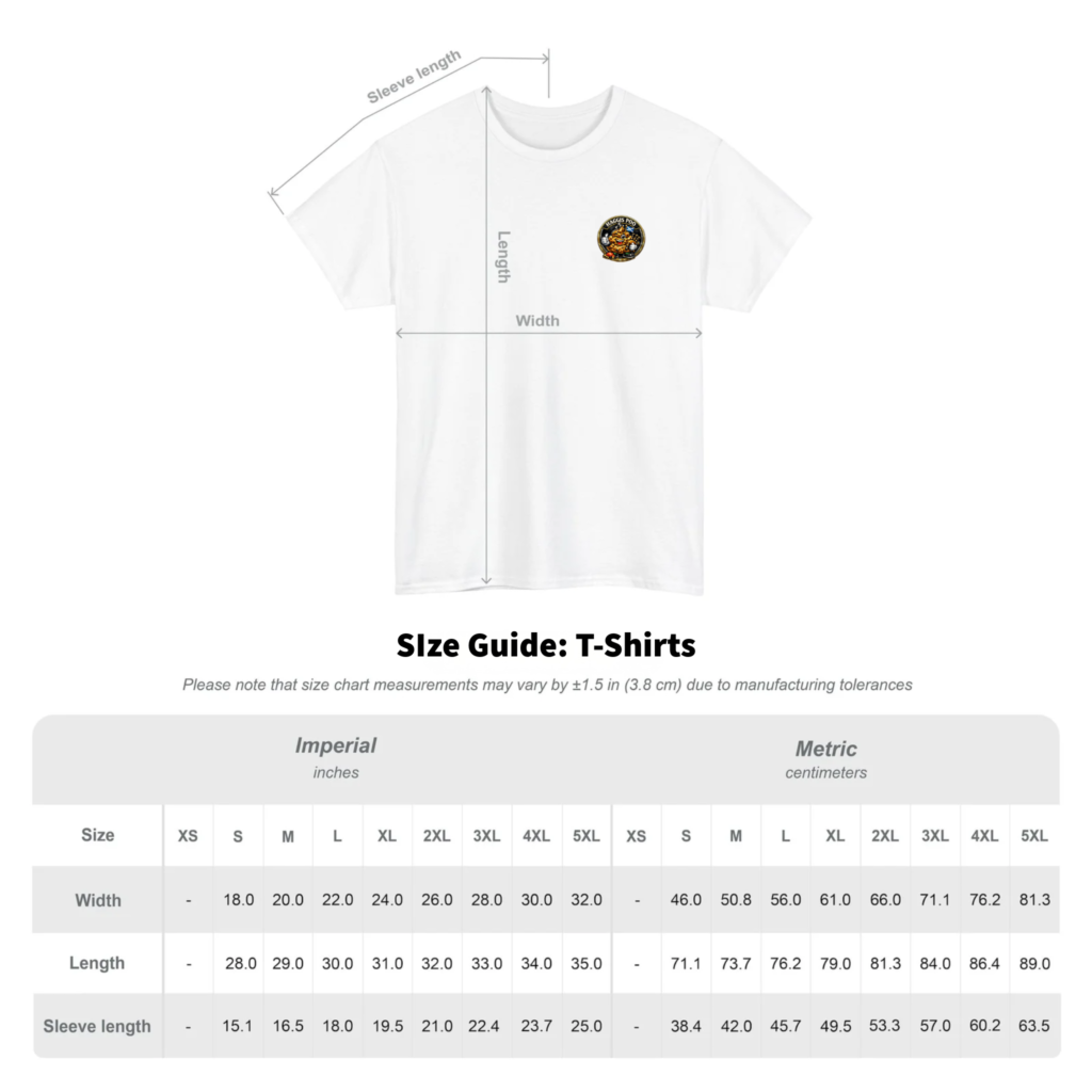 haggispoo.co.uk - haggisspoo.co.uk -size guide - t-shirts
